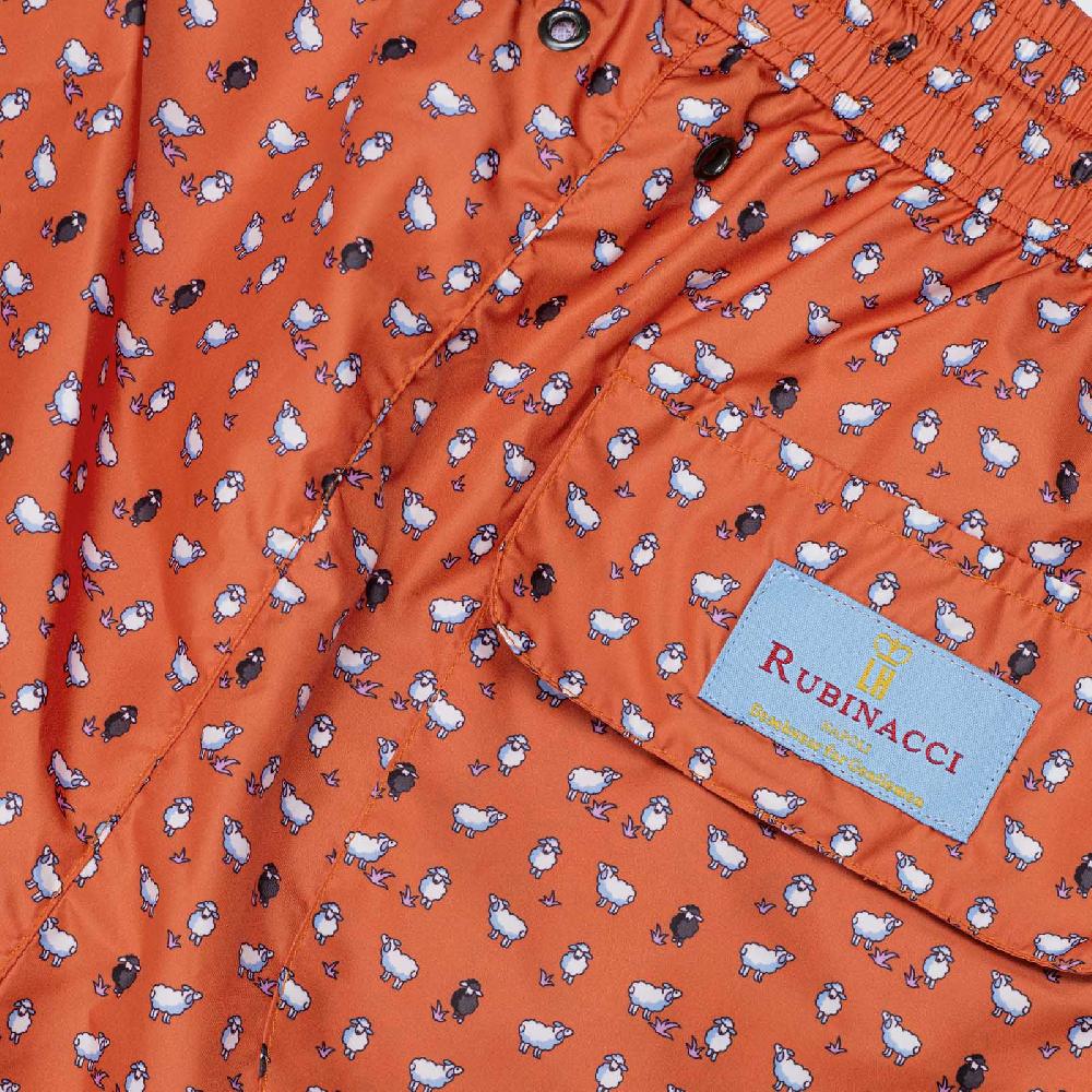 Rubinacci Costume con pecorelle arancio Soddisfazione Garantita