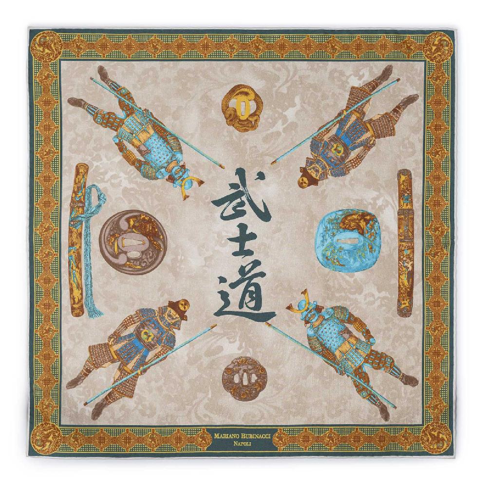 Rubinacci Pochette samurai verde Outlet