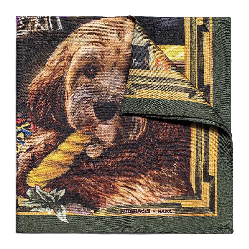 Rubinacci Pochette Bella verde Saldi Di Fabbrica