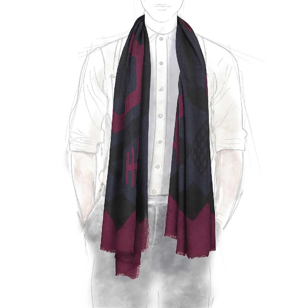 Rubinacci Sciarpa konia bordeaux Shopping Online