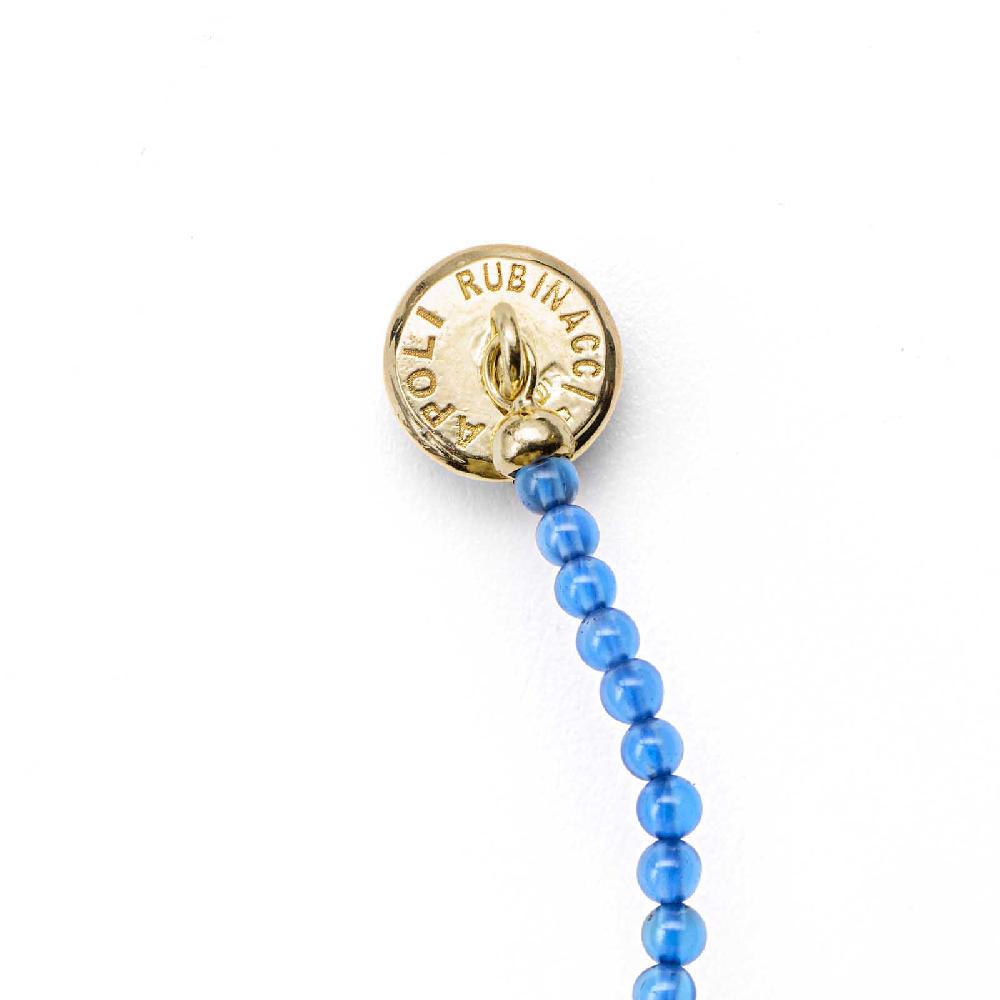 Rubinacci Bottone da bavero ruby in agata azzurro Outlet