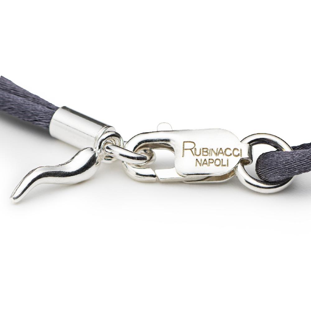 Rubinacci Braccialetto ruby in seta fumo Offerte