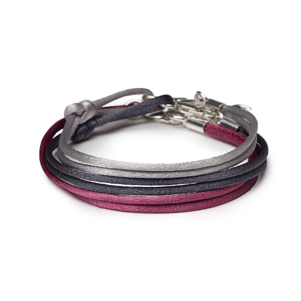 Rubinacci Braccialetto ruby in seta ciclamino Hotsell