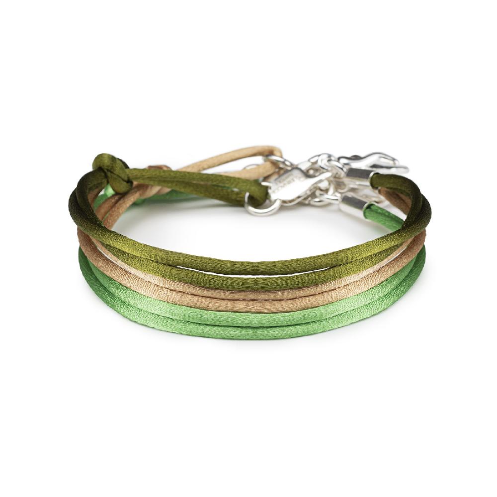 Rubinacci Braccialetto ruby in seta beige Offerta settimanale