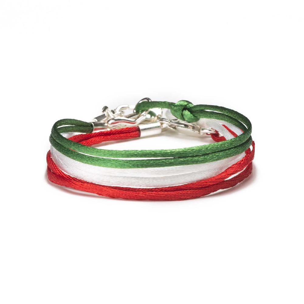 Rubinacci Braccialetto ruby in seta rosso Ritorno libero