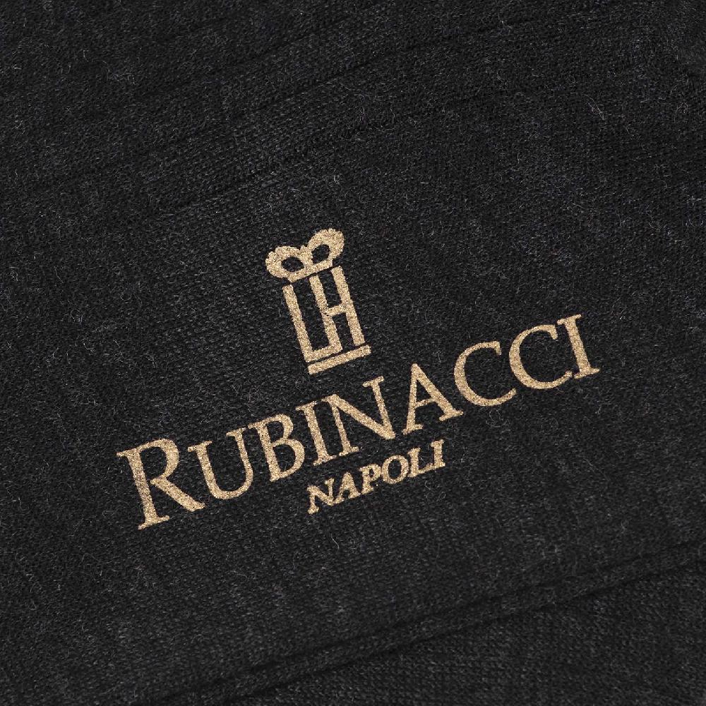 Rubinacci Calze in lana a costina antracite Enormi sconti