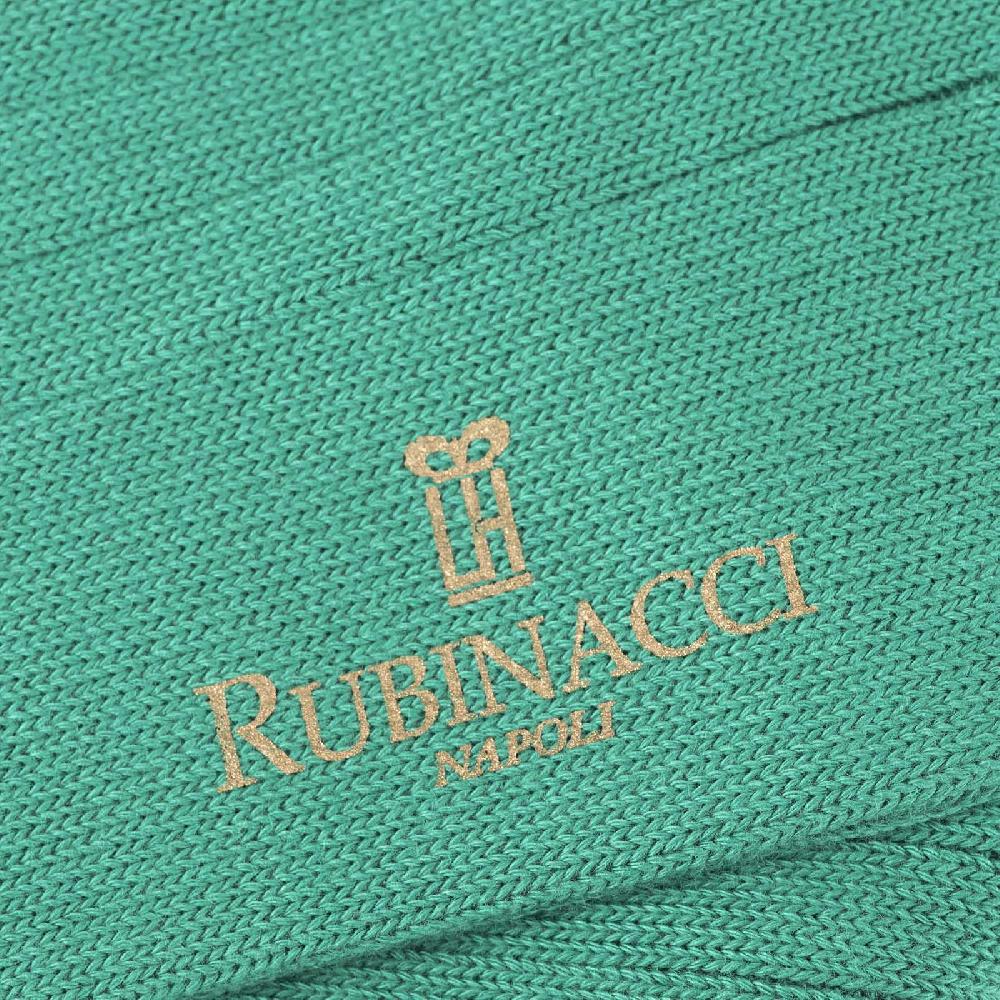 Rubinacci Calze in cotone a costa larga verde Duty-free