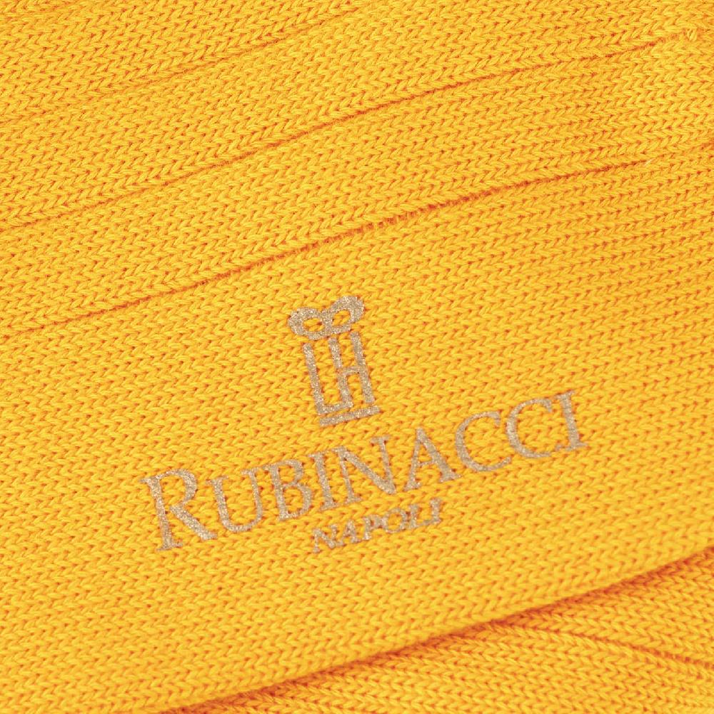 Rubinacci Calze in cotone a costa larga arancio 50% di sconto per tempo limitato