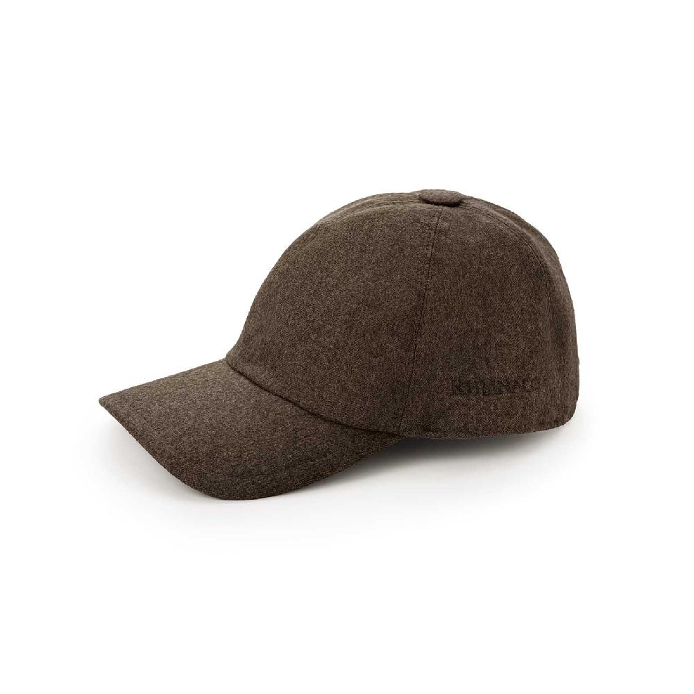 Rubinacci Cappello baseball in lana marrone 2025
