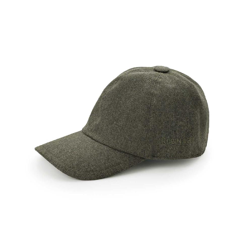 Rubinacci Cappello baseball in lana verde Italy