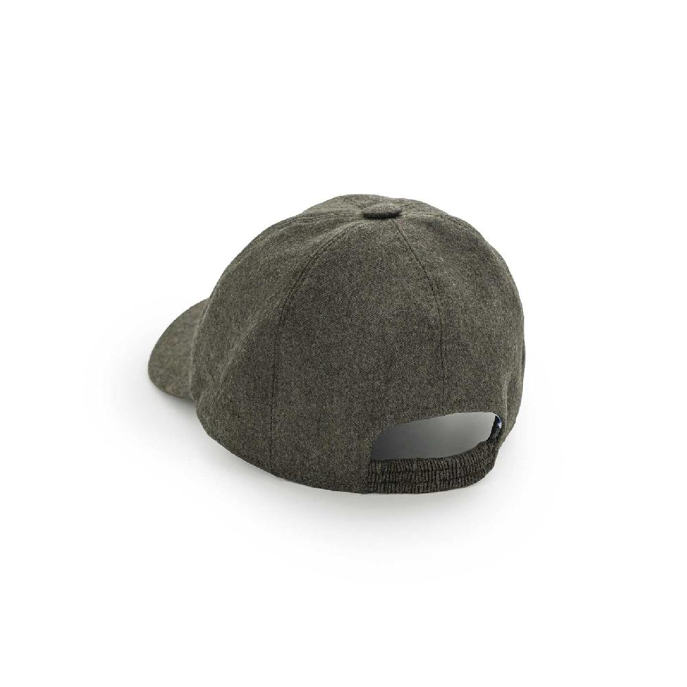 Rubinacci Cappello baseball in lana verde Italy
