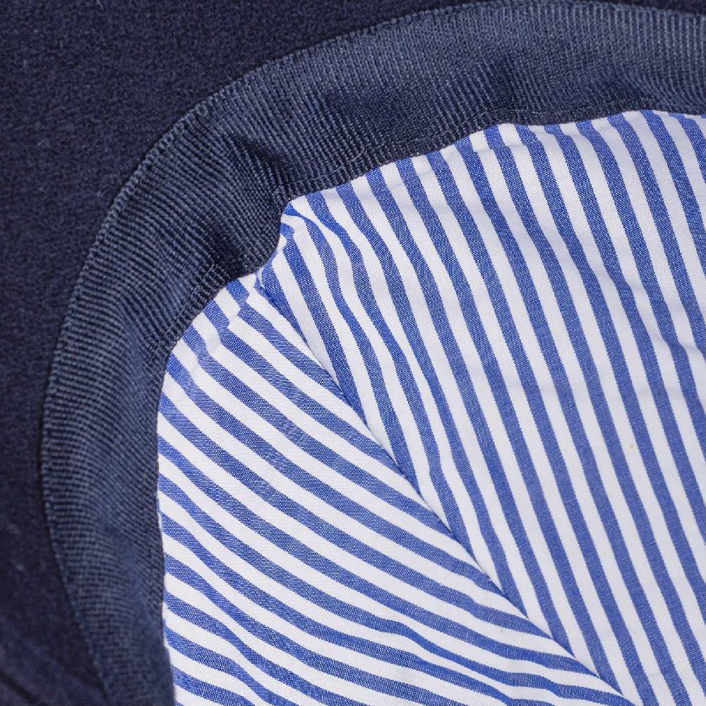 Rubinacci Cappello baseball in lana Skyfall blu Italia