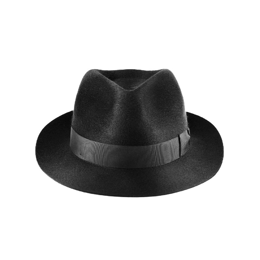 Rubinacci Fedora in cashmere nero In Linea
