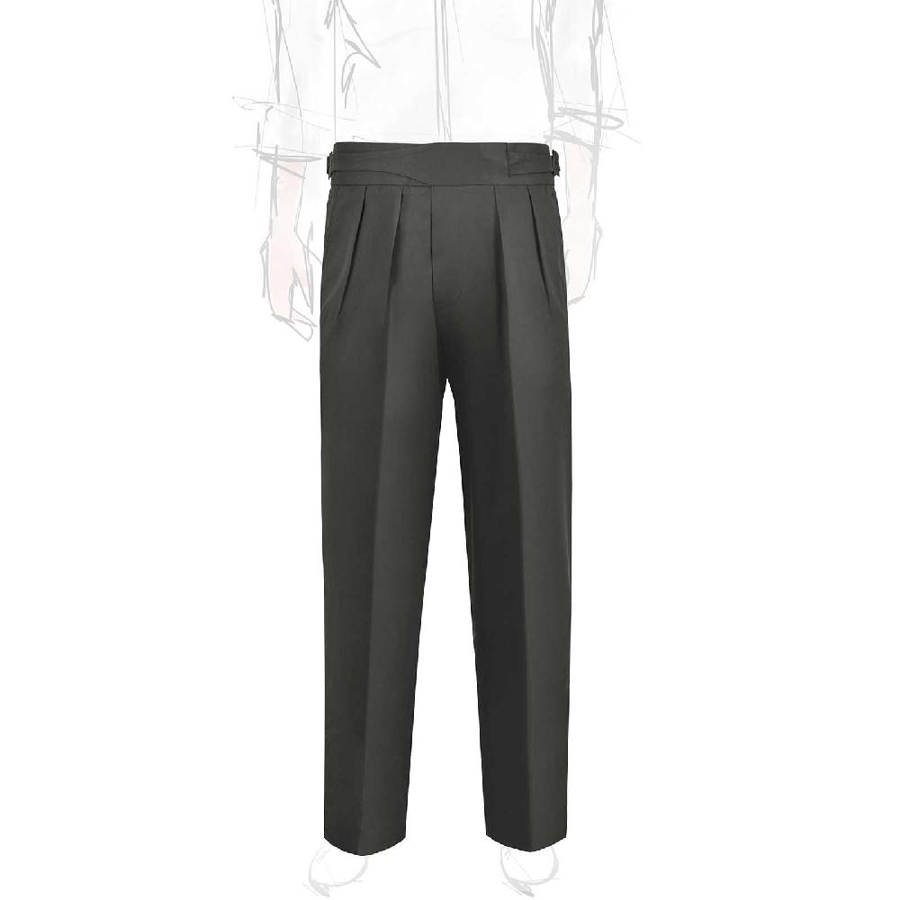 Rubinacci Vintage archive pantalone Manny in cotone verde Novità