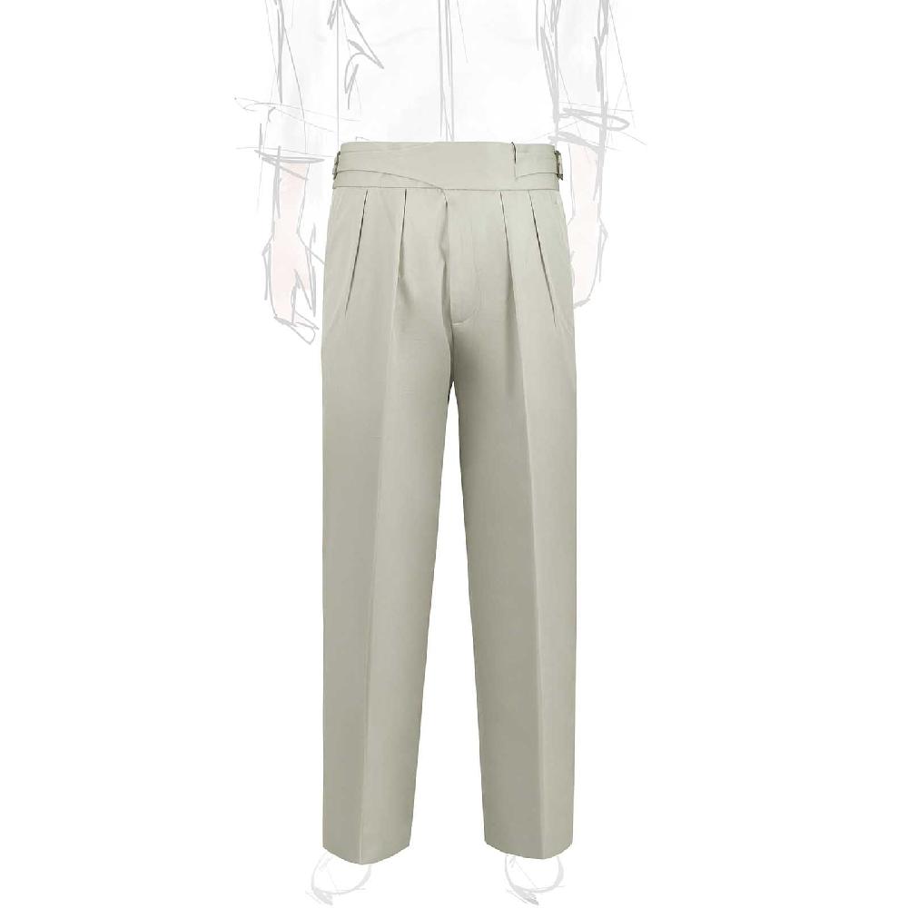 Rubinacci Vintage archive pantalone Manny in cotone ghiaccio Presa