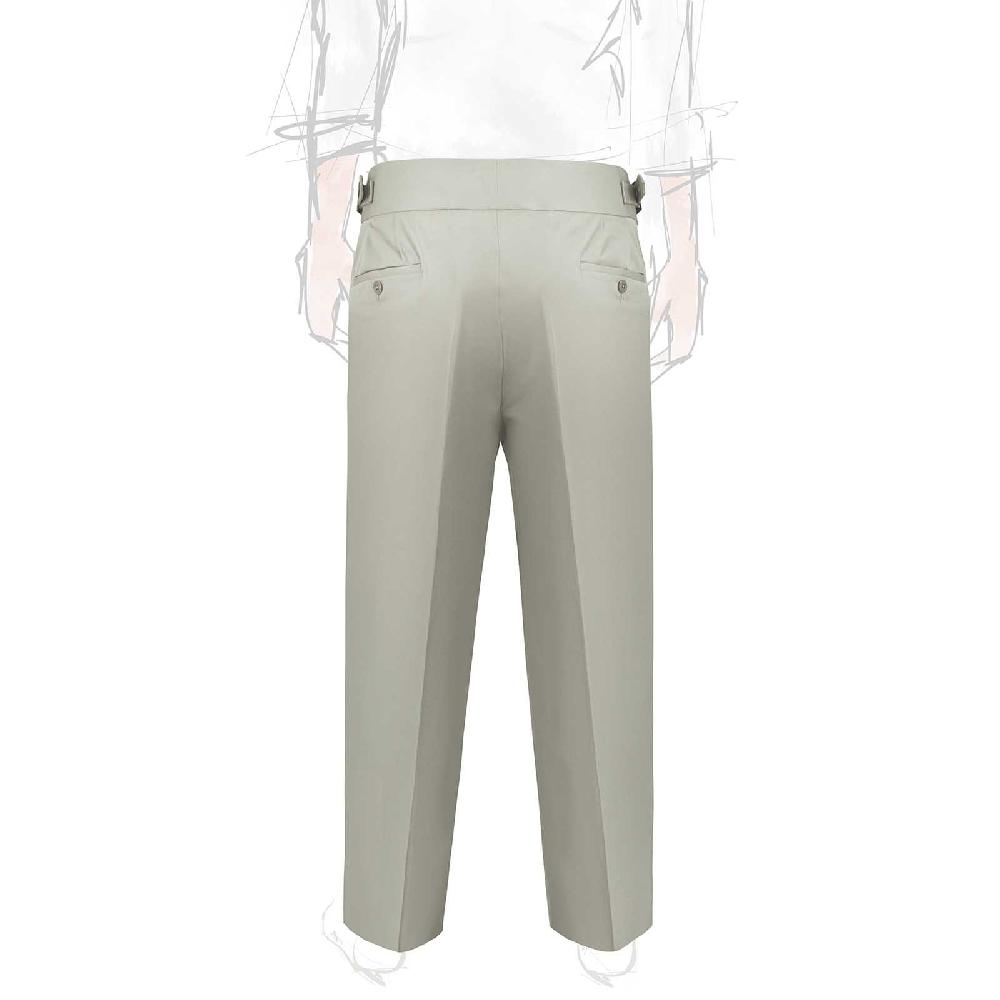 Rubinacci Vintage archive pantalone Manny in cotone ghiaccio Presa
