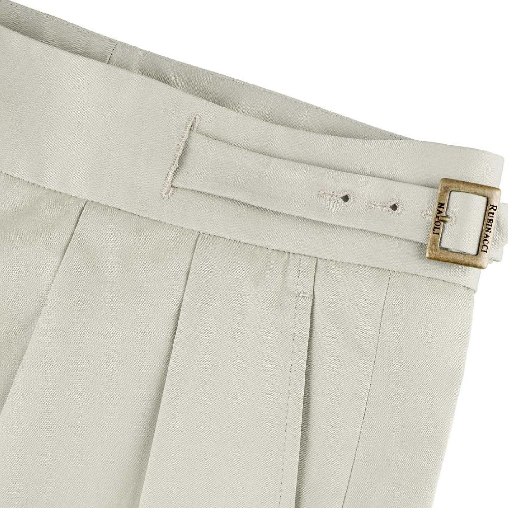 Rubinacci Vintage archive pantalone Manny in cotone ghiaccio Presa