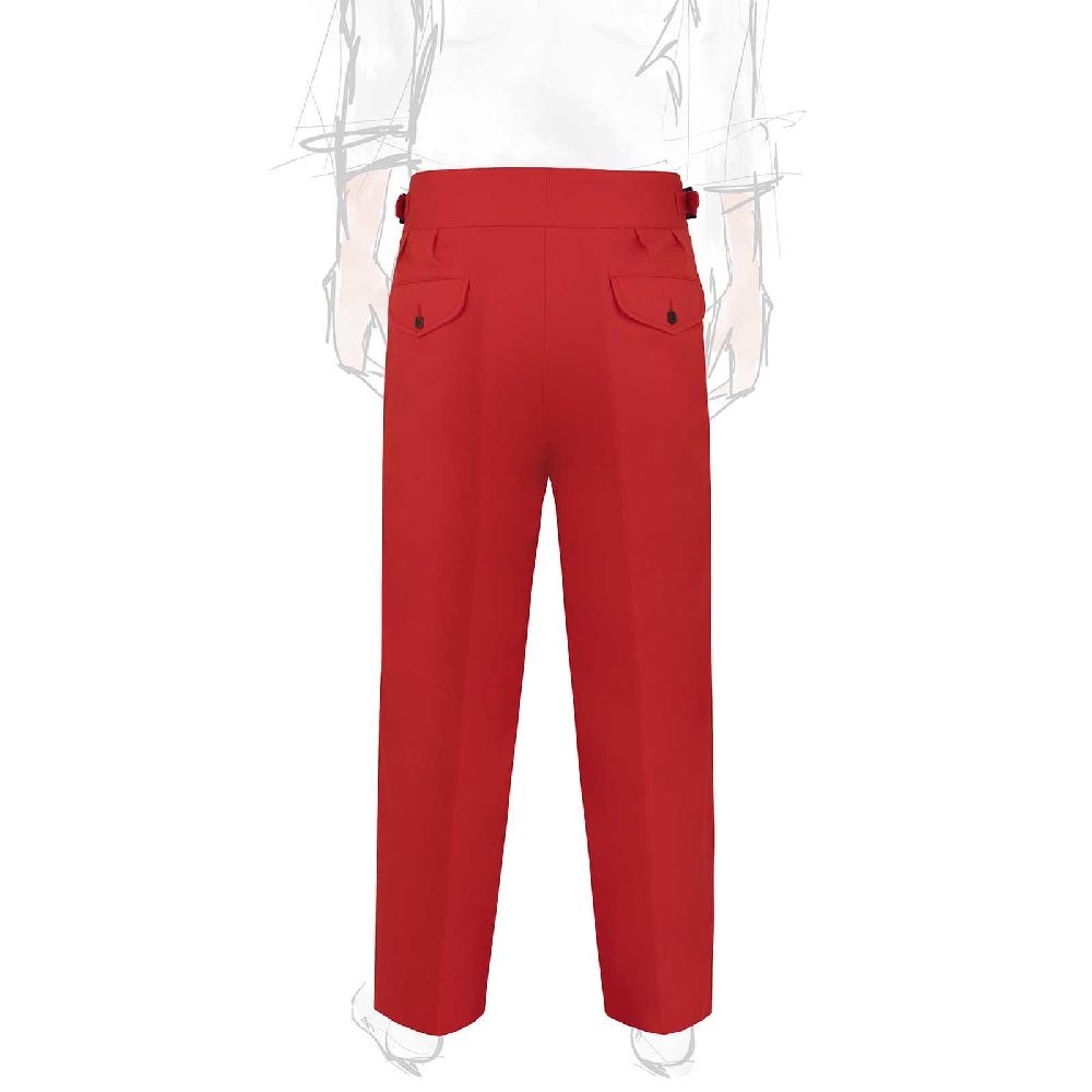 Rubinacci Vintage archive pantalone Manny in cotone rosso Online