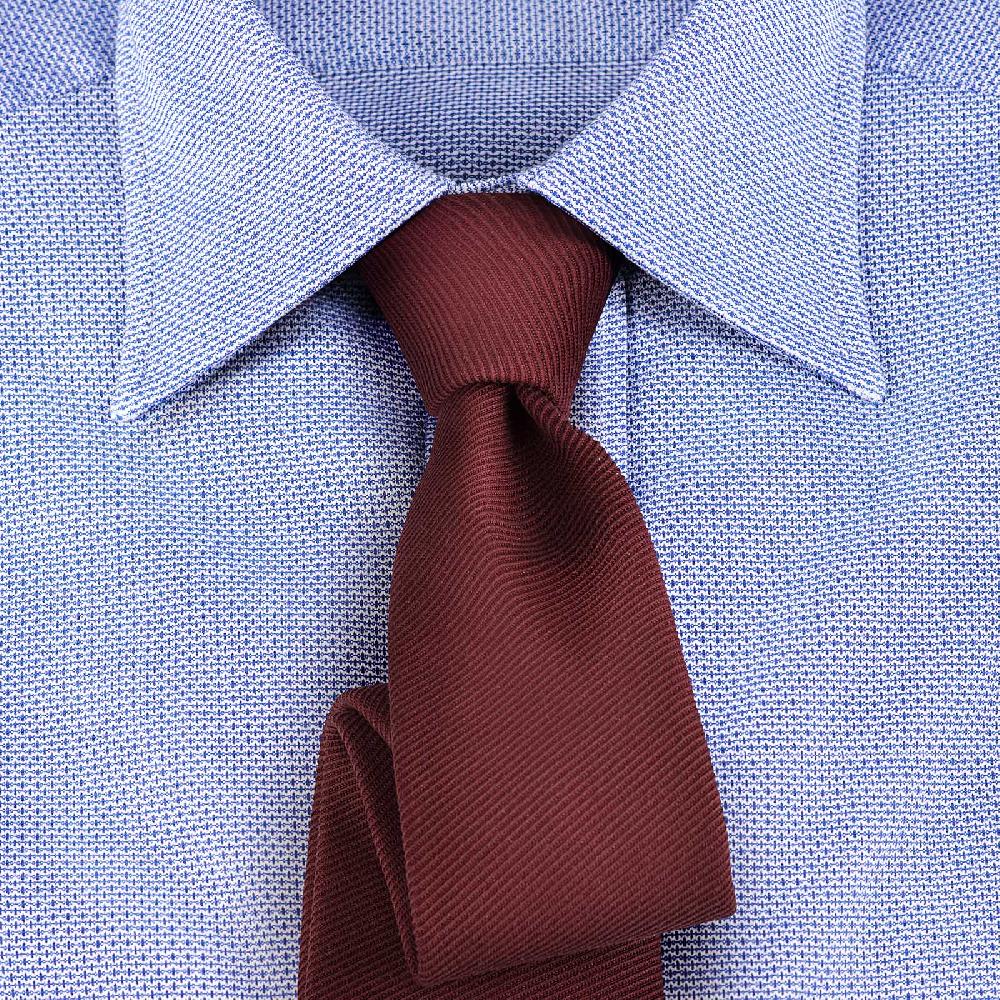 Rubinacci Vintage archive camicia in cellulare celeste In Vendita