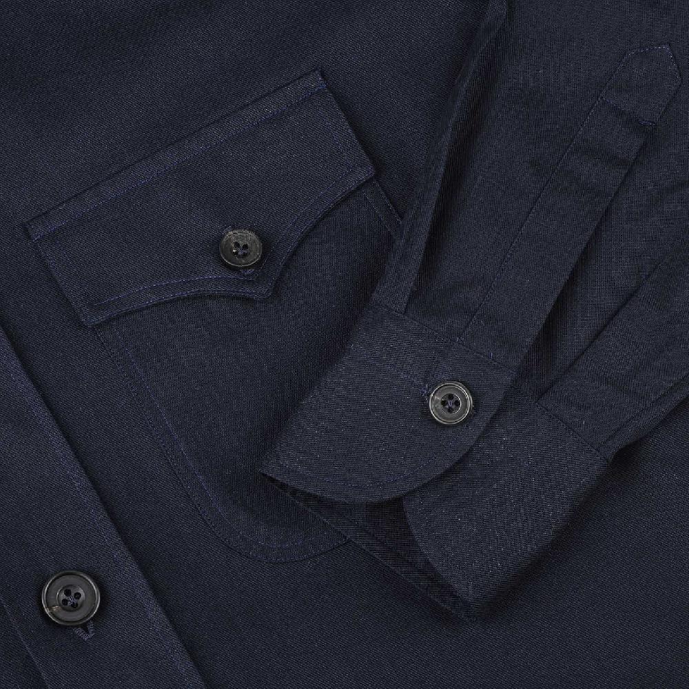 Rubinacci Vintage archive sahariana in cotone blu Moda
