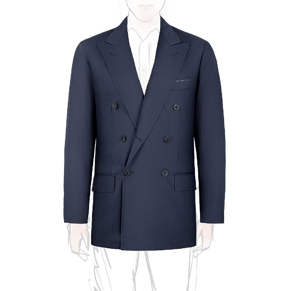 Rubinacci Vintage archive giacca in cotone blu Negozio online di fabbrica