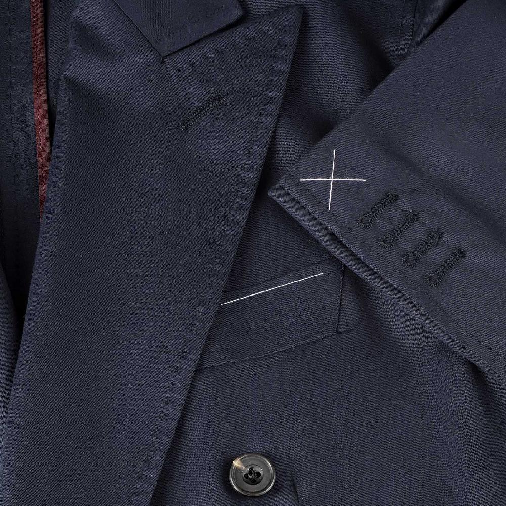 Rubinacci Vintage archive giacca in cotone blu Negozio online di fabbrica