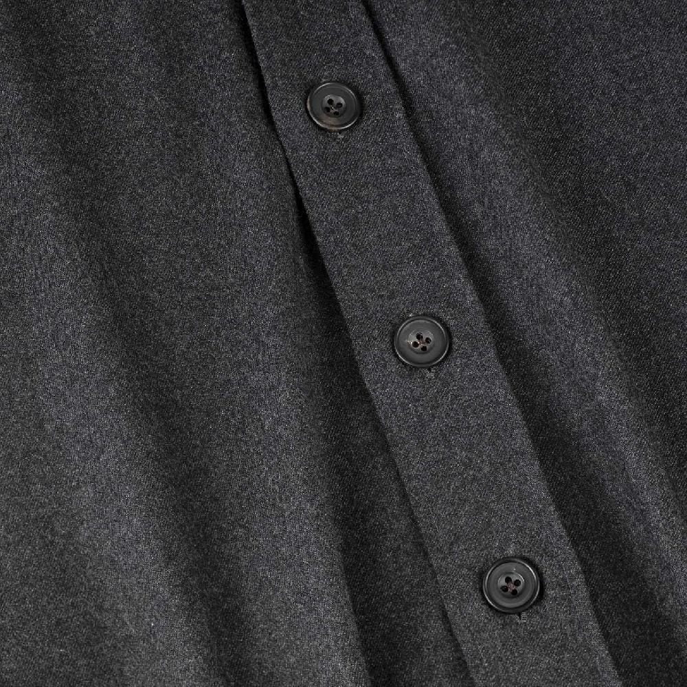 Rubinacci Overshirt in lana grigio Solo un giorno rimasto