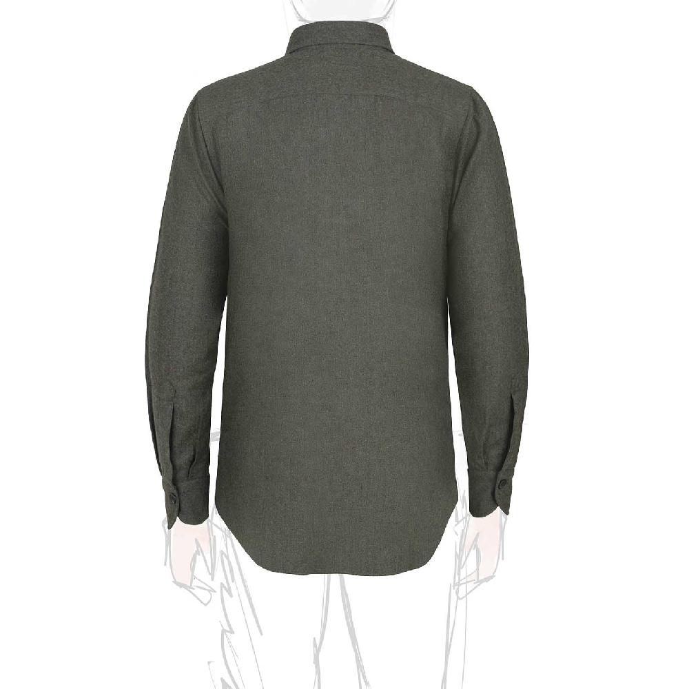 Rubinacci Overshirt in lana verde Enormi sconti