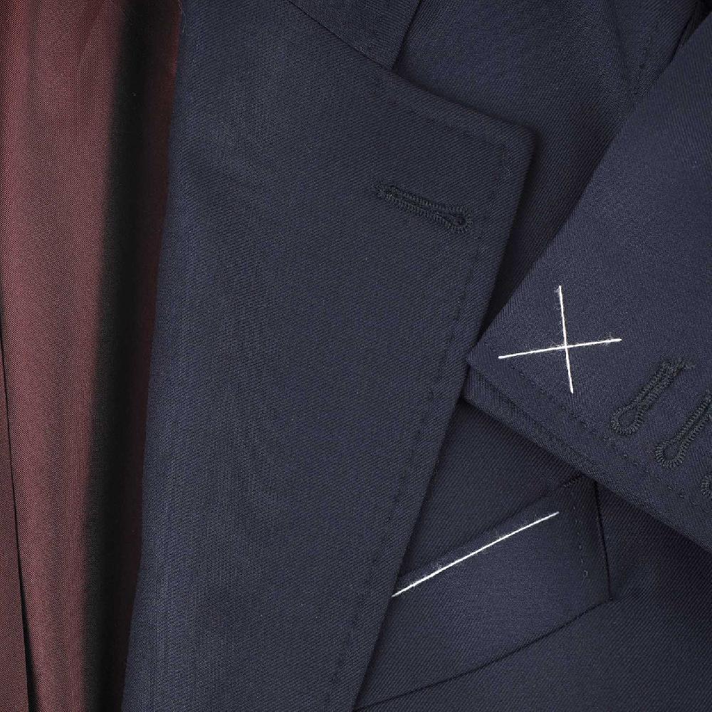 Rubinacci Giacca in Lana “Green Certified” blu Affare Del Giorno