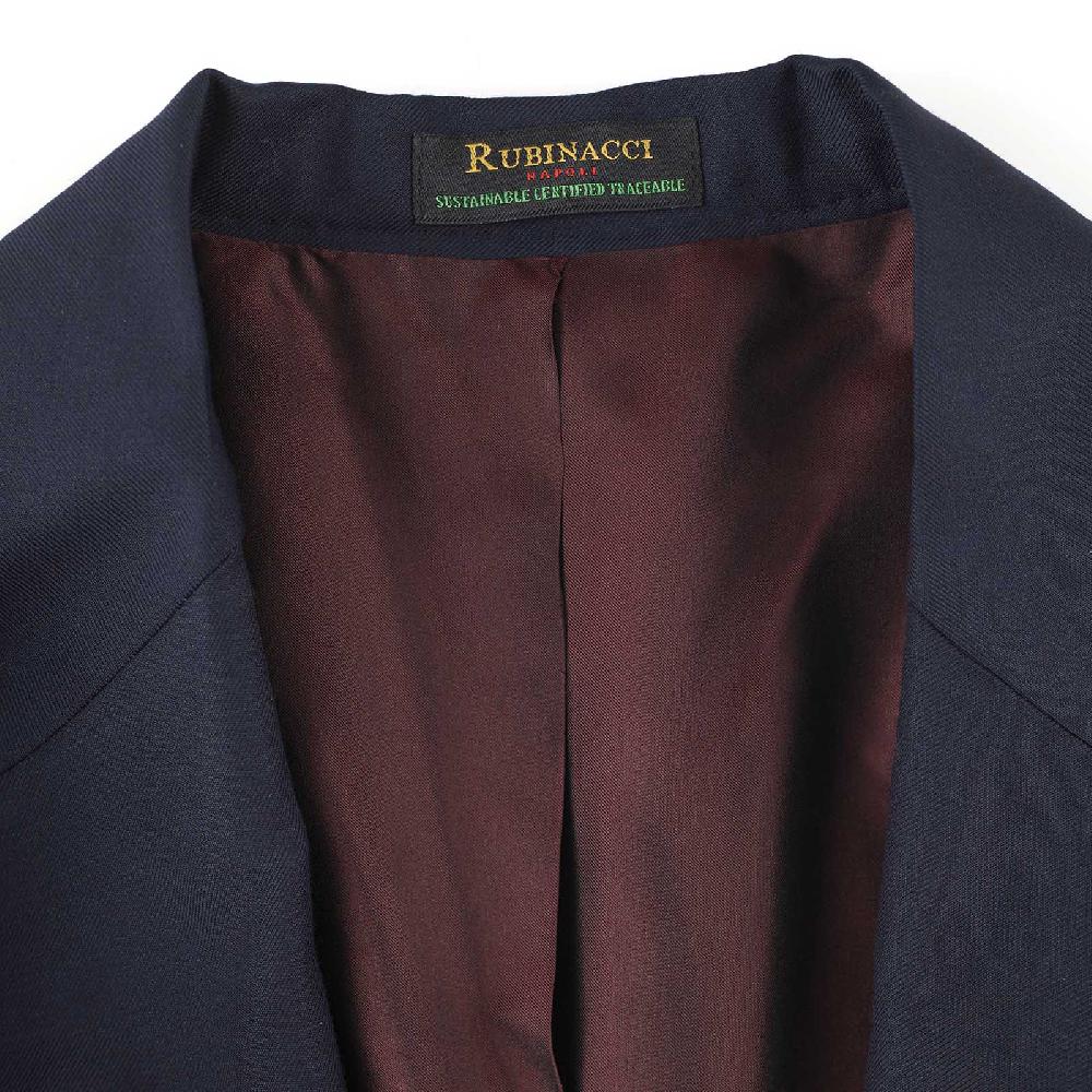 Rubinacci Giacca in Lana “Green Certified” blu Affare Del Giorno