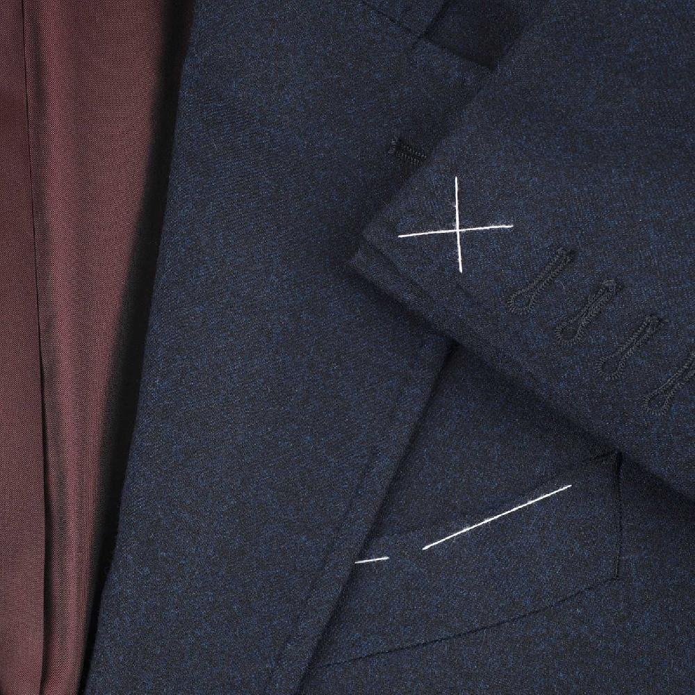 Rubinacci Giacca in flanella blu Prezzo Ridotto