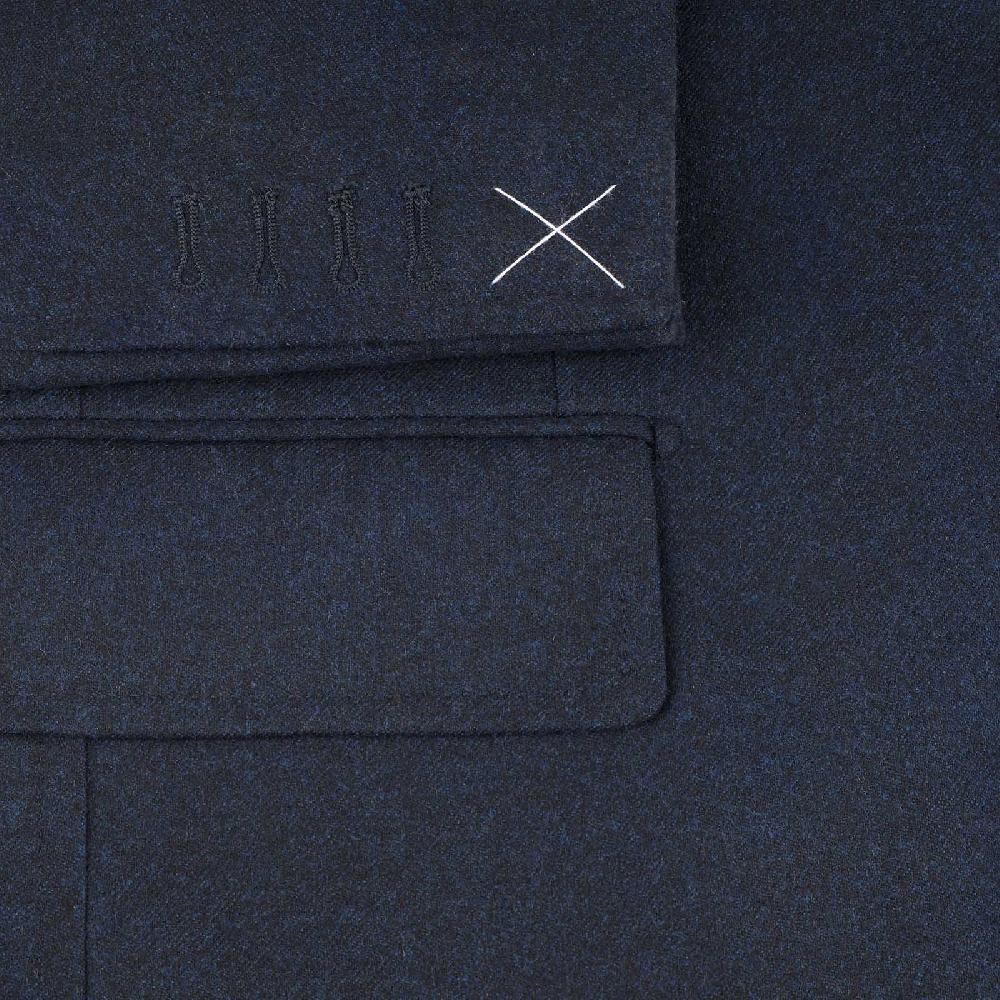 Rubinacci Giacca in flanella blu Prezzo Ridotto