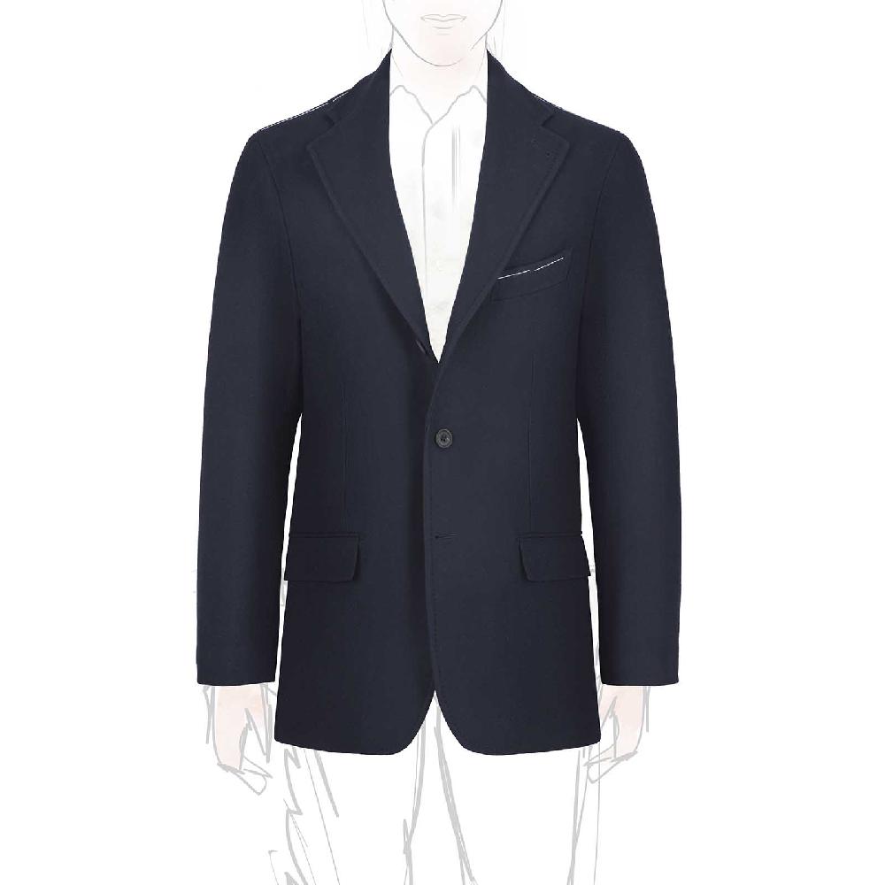 Rubinacci Giacca in lana blu Sconto
