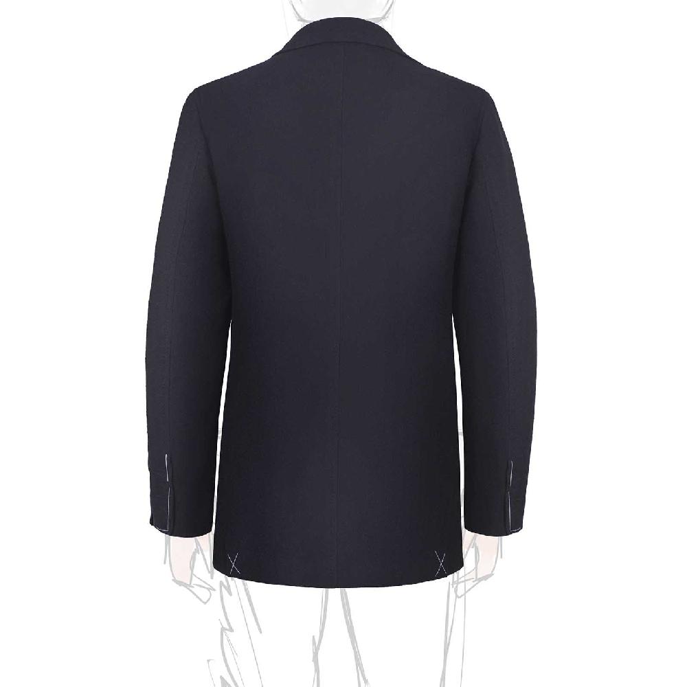 Rubinacci Giacca in cashmere spigato blu Economico