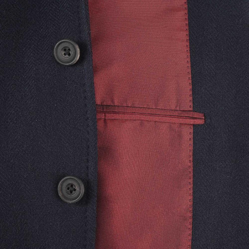 Rubinacci Giacca in cashmere spigato blu Economico