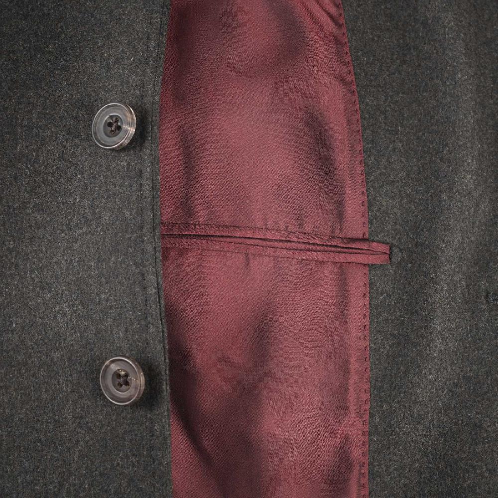 Rubinacci Giacca in lana verde militare In Vendita