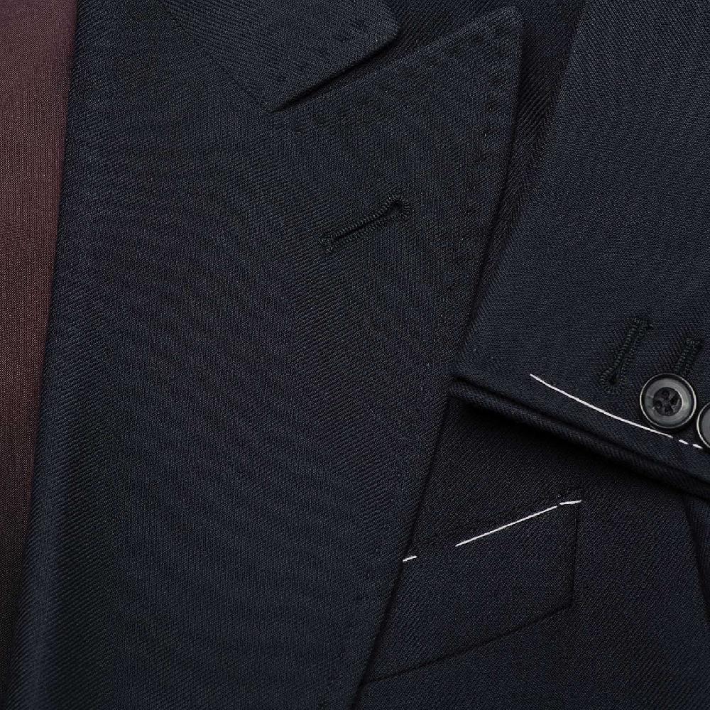 Rubinacci Giacca in cashmere blu Vendita Calda