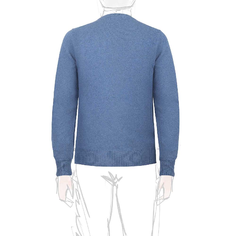 Rubinacci Girocollo in cashmere jeans Offerta speciale