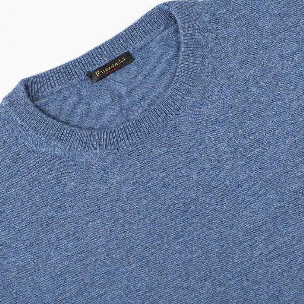 Rubinacci Girocollo in cashmere jeans Offerta speciale