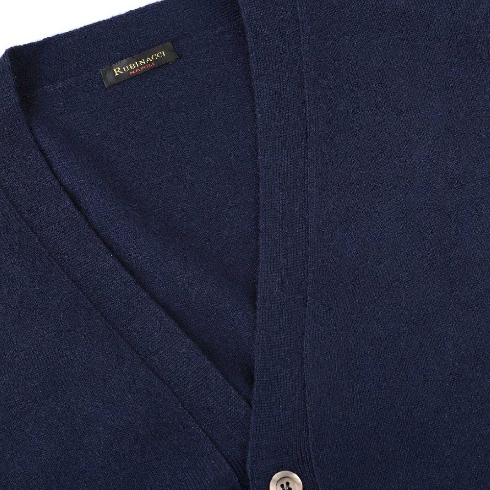 Rubinacci Gilet in cashmere blu Comprare a buon mercato
