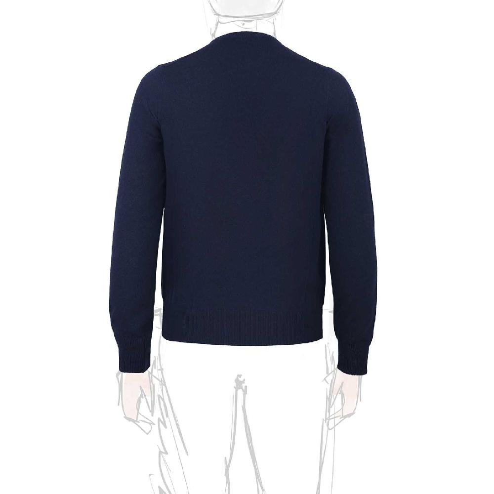 Rubinacci Girocollo in cashmere blu Flash Sale
