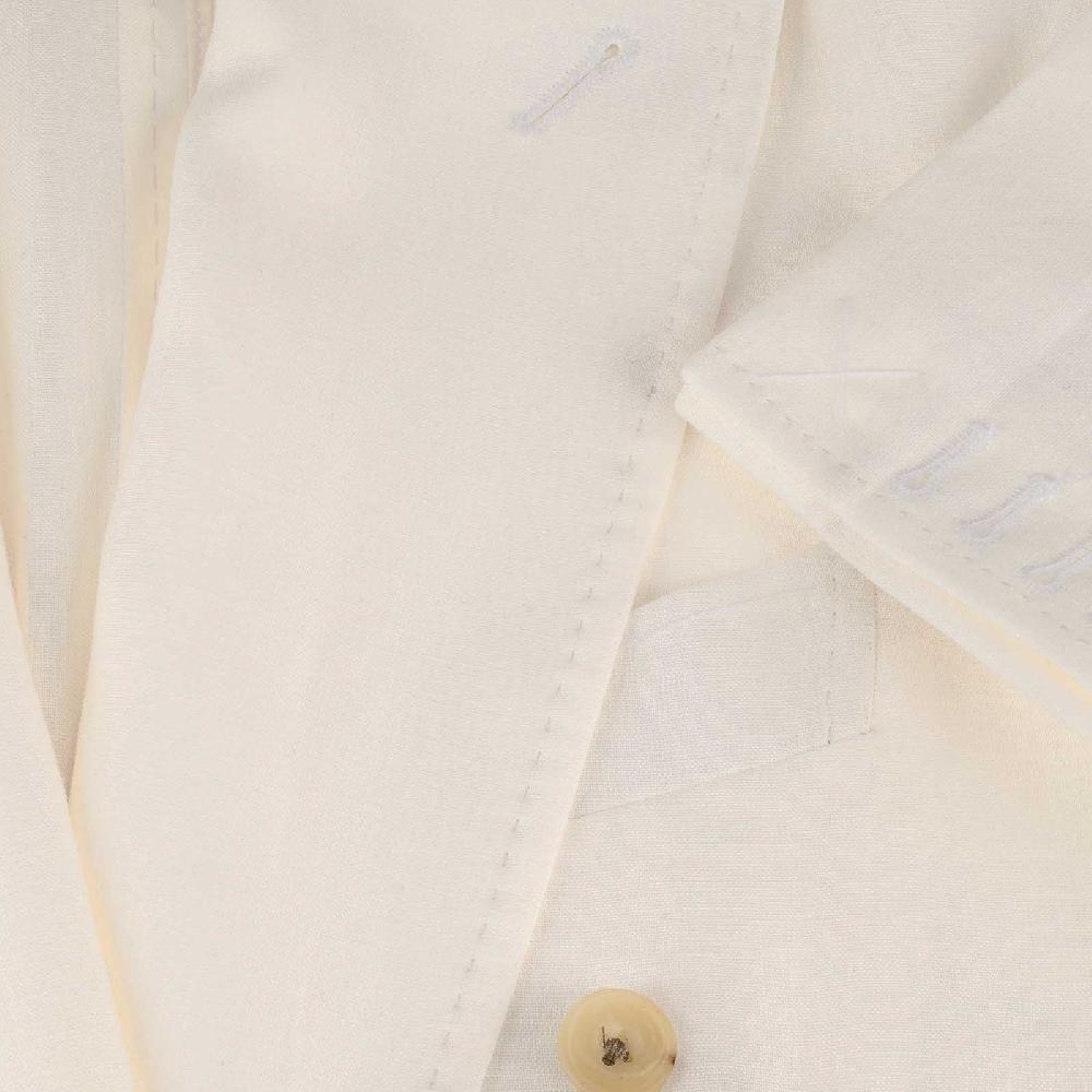 Rubinacci Giacca in lino bianco Offerta esclusiva