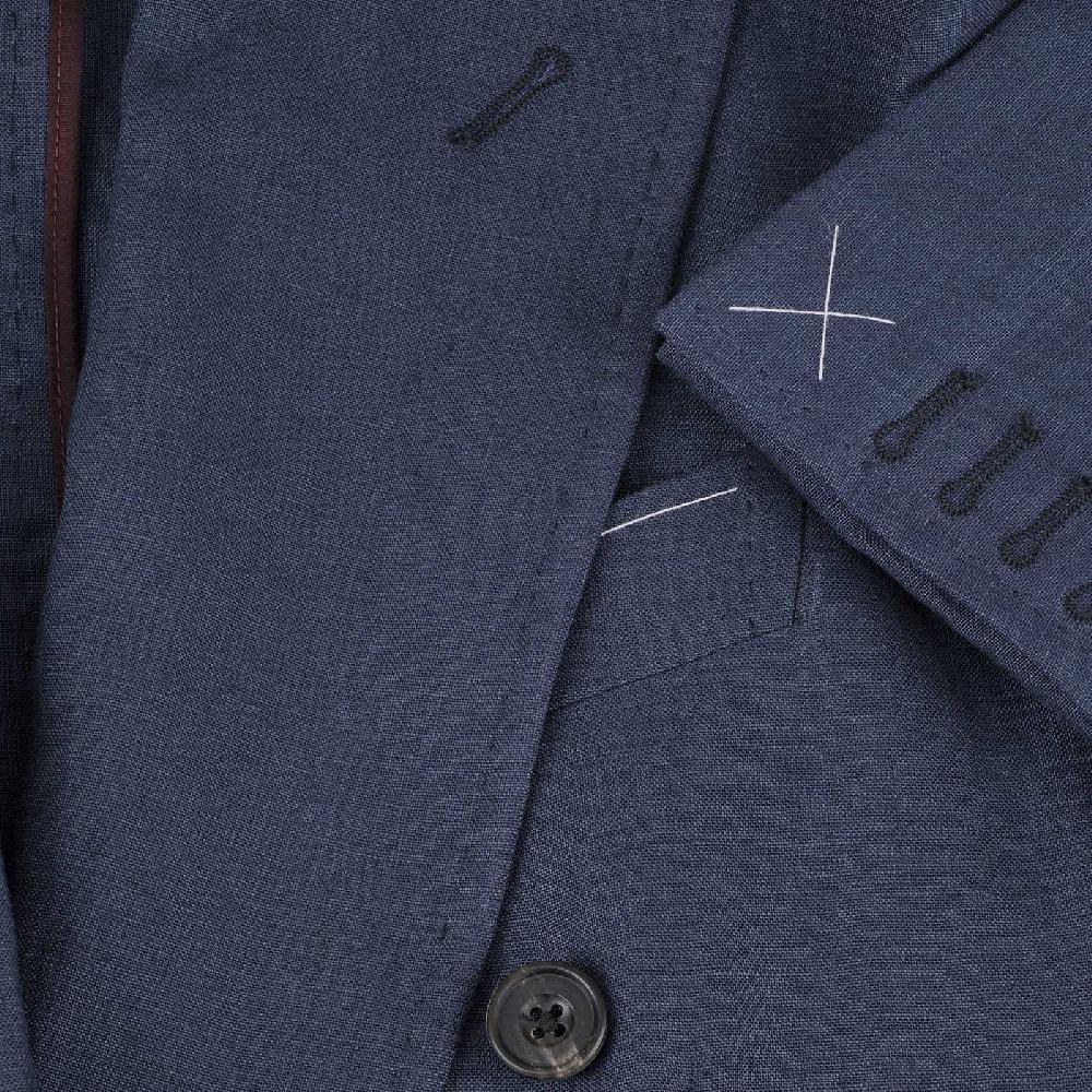Rubinacci Giacca in lino blu Black Friday