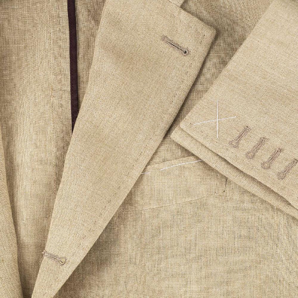 Rubinacci Giacca in lino beige Offerta Pasqua