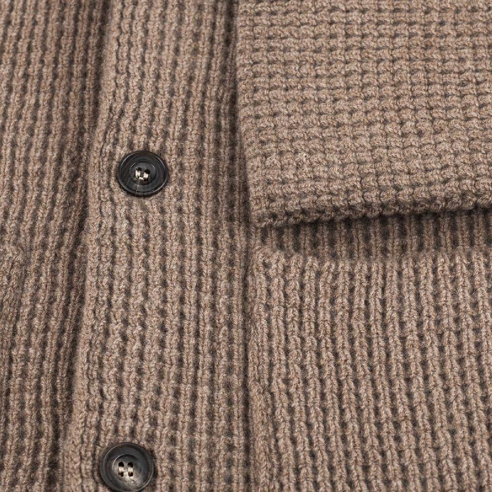 Rubinacci Cardigan cashmere nocciola Offerta migliore