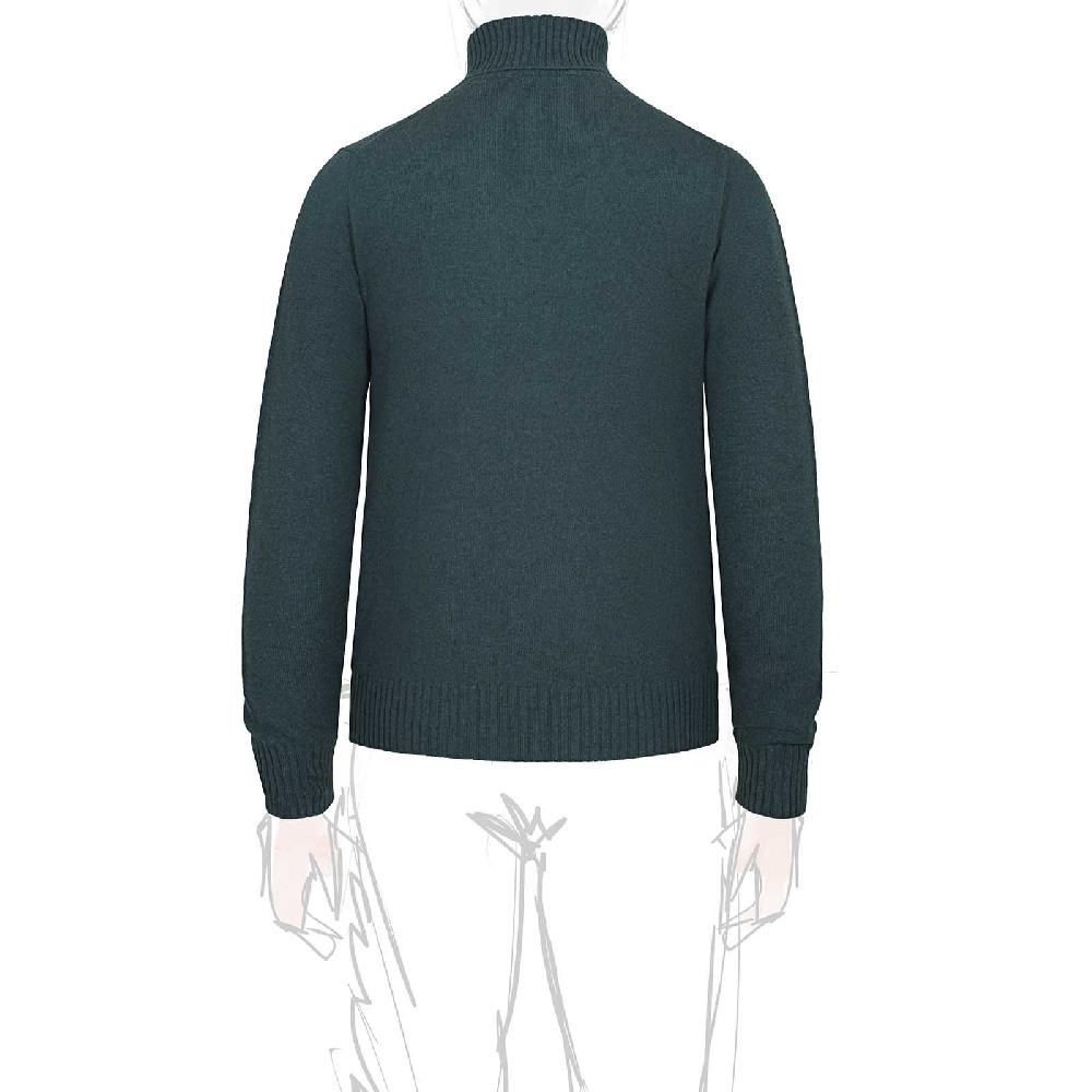 Rubinacci Collo alto in cashmere verde Offerte esclusive