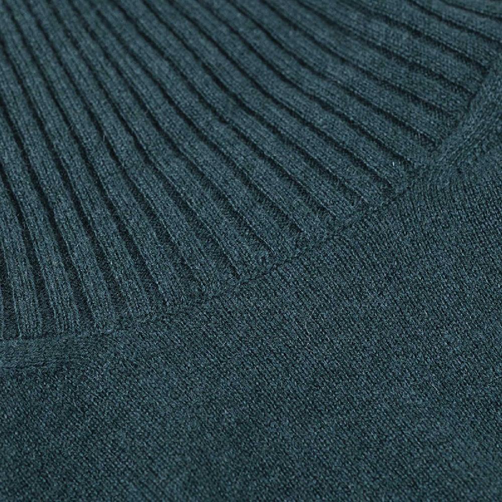 Rubinacci Collo alto in cashmere verde Offerte esclusive