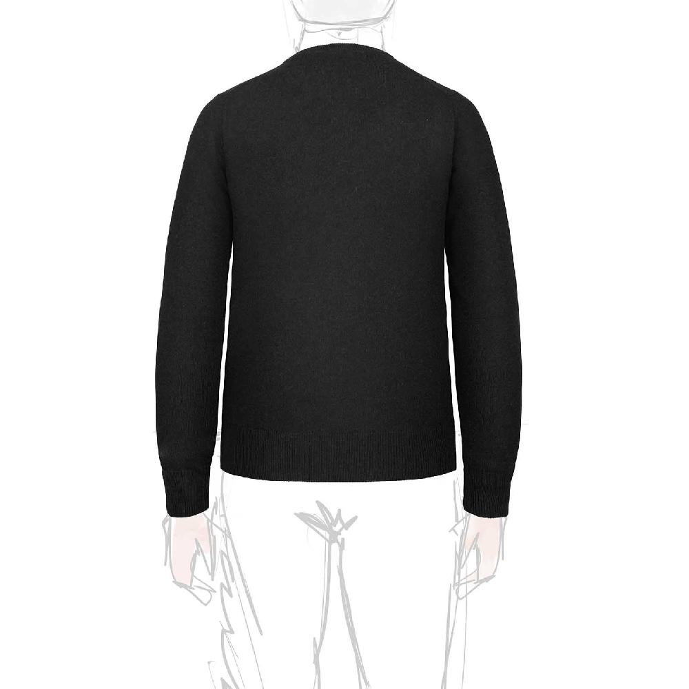 Rubinacci Girocollo in cashmere nero Grandi sconti