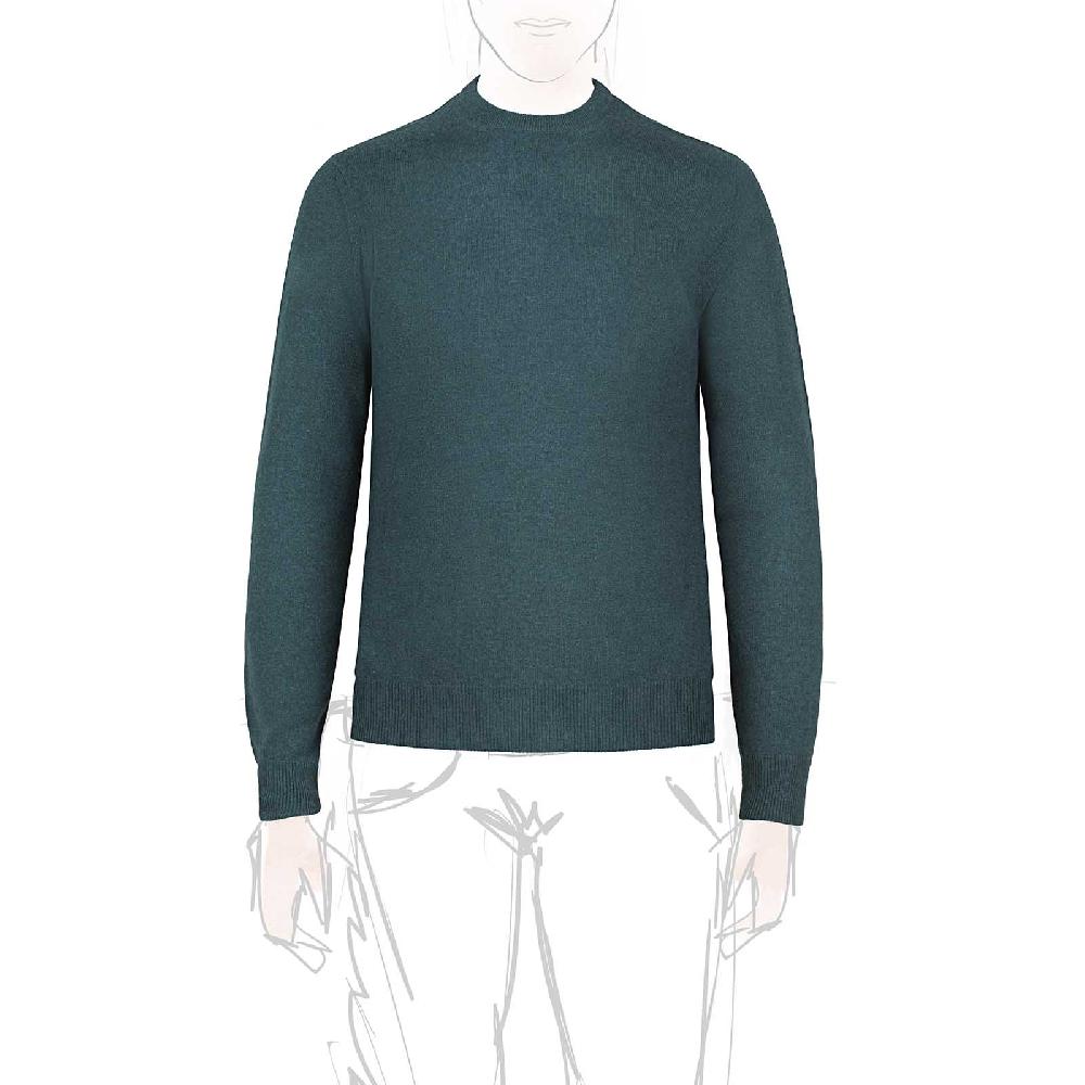 Rubinacci Girocollo in cashmere verde Nuovi prodotti