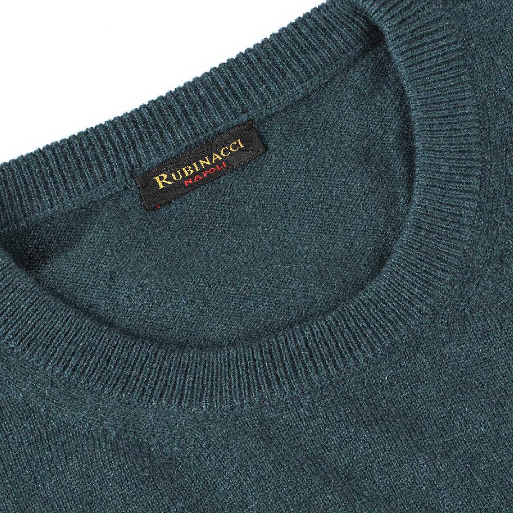 Rubinacci Girocollo in cashmere verde Nuovi prodotti